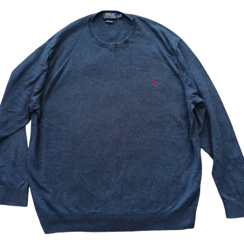 Polo Ralph Lauren men's blue sweater size XL.
